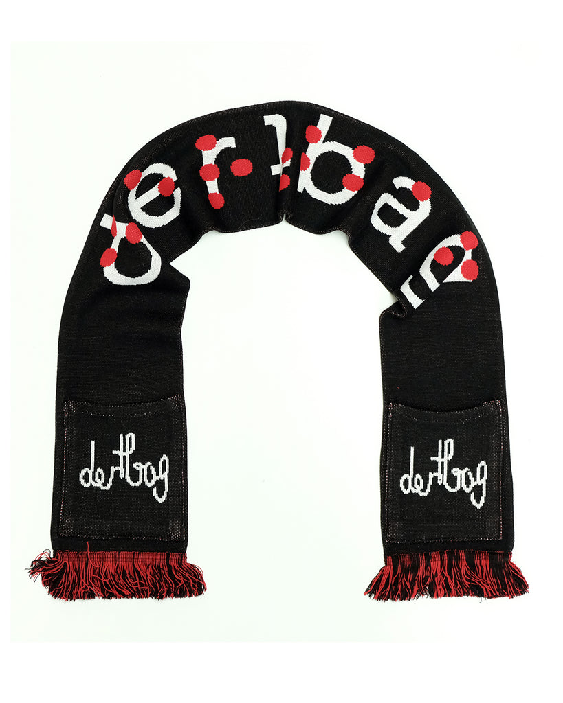 dertbag Knit Scarf with Pockets (Black)