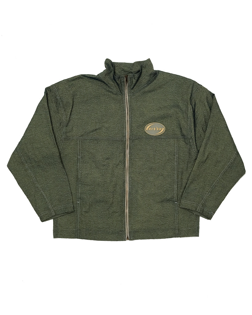 Black Overdyed Seersucker Jacket (M)