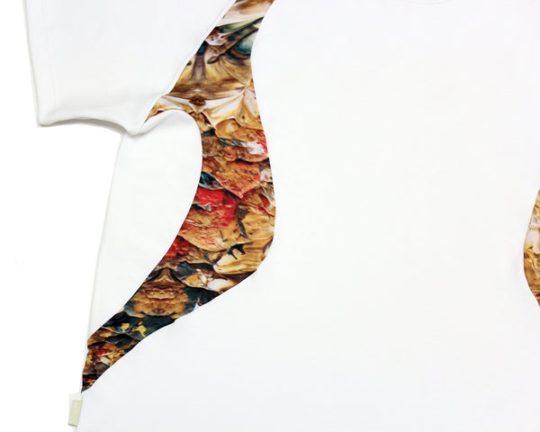 Sliced Interlock Knit T-Shirt