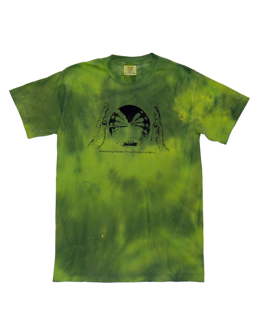 Hand Dyed Yellow Crystal Ball Tee 2 (Small)