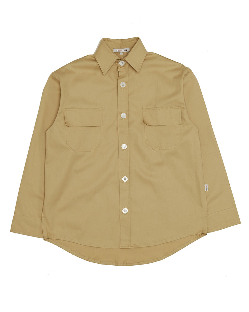 Werk Shirt in Twill (Pebble)