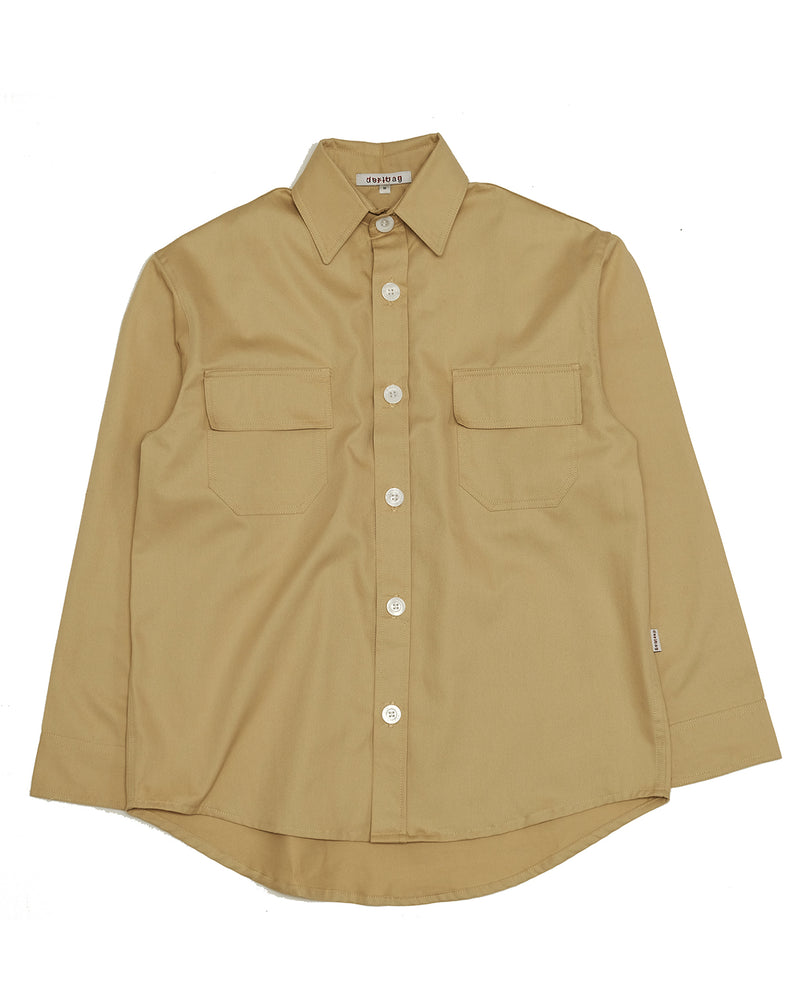 Werk Shirt in Twill (Pebble)