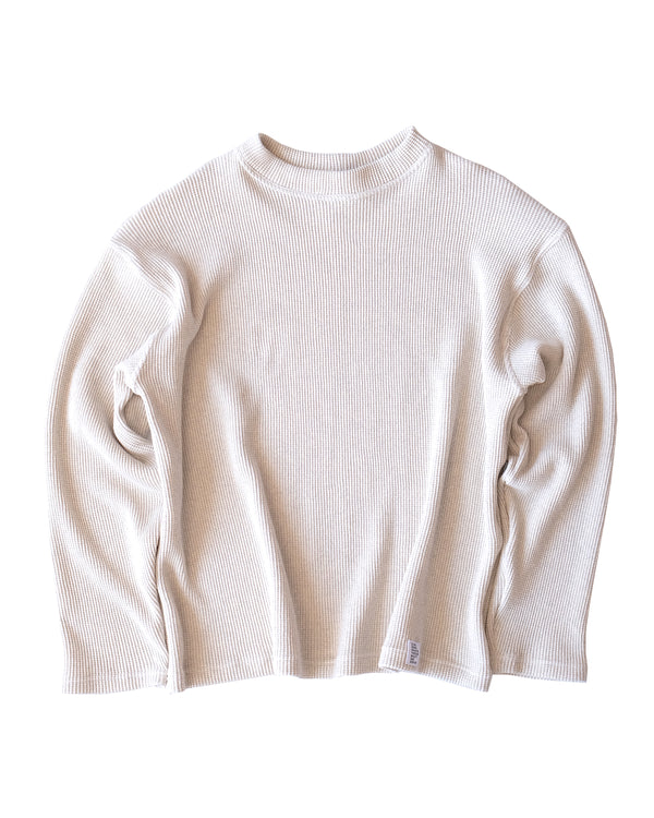 Mockneck in Japanese Cotton Thermal (Oatmeal)
