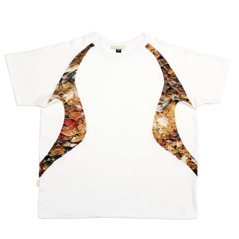 Sliced Interlock Knit T-Shirt