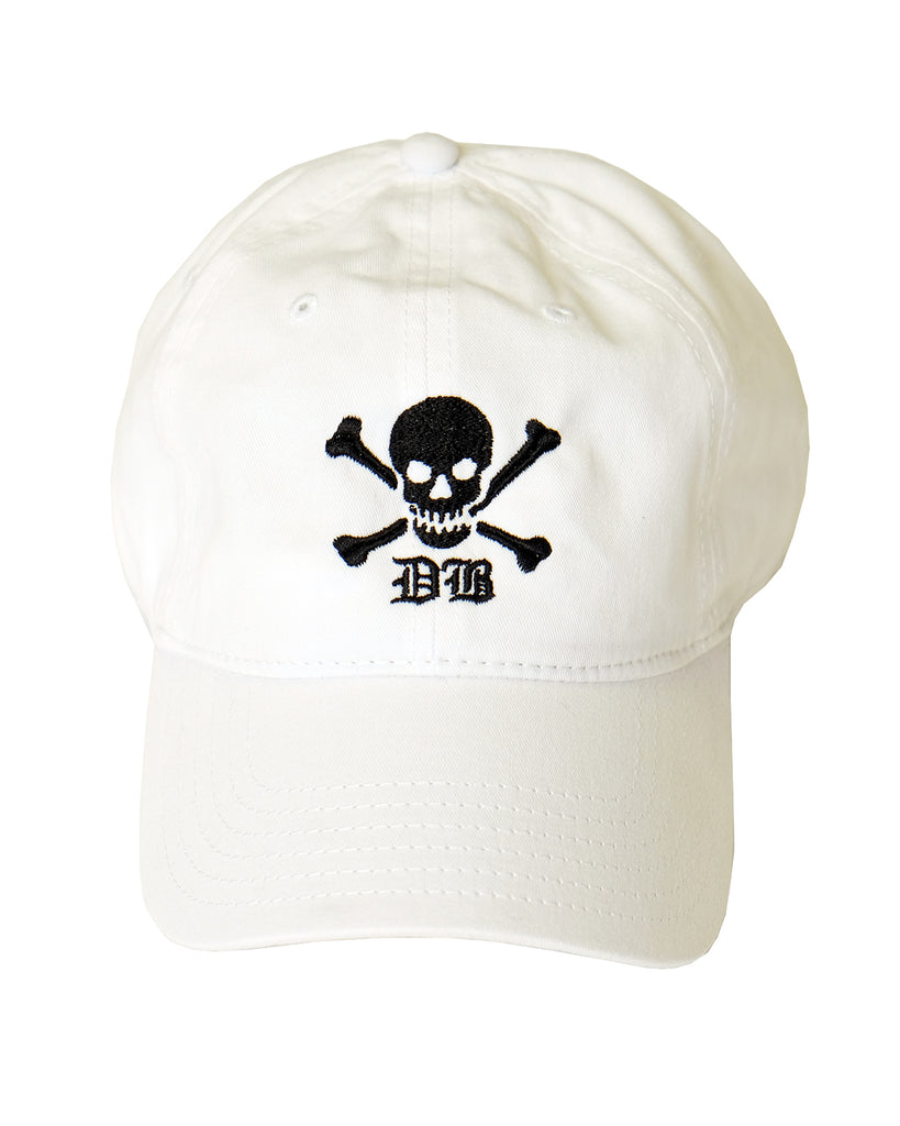 Skull DB Pigment Dyed Hat (White)