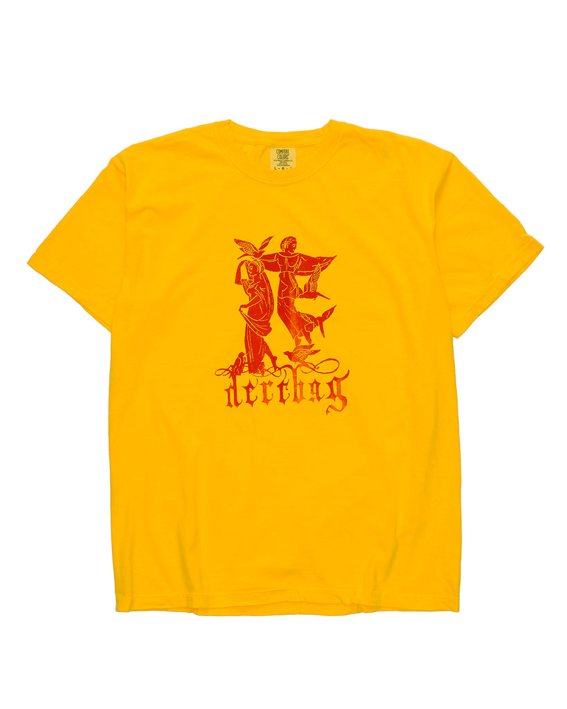 Hand Print Two Angel Tee (Yellow)