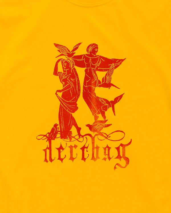 Hand Print Two Angel Tee (Yellow)