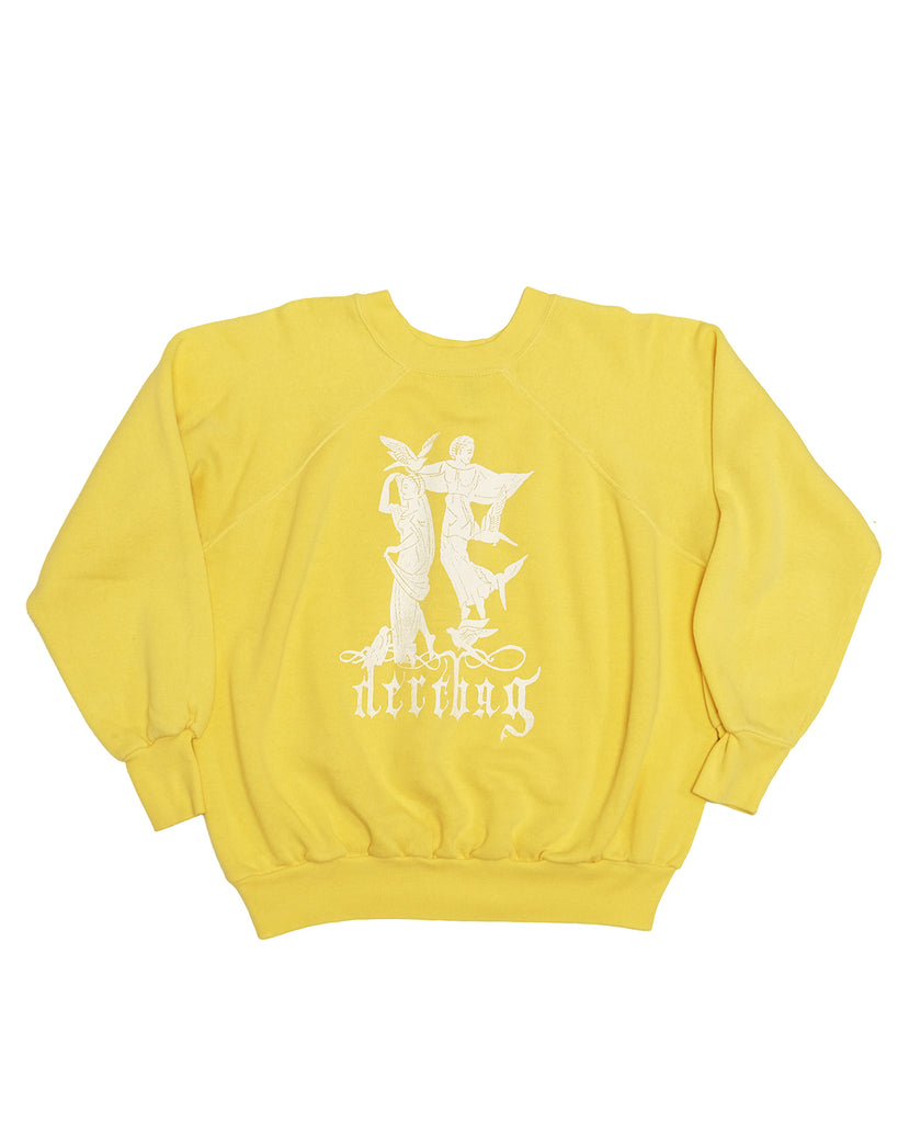 2 Angels Yellow Vintage Crewneck (Small)