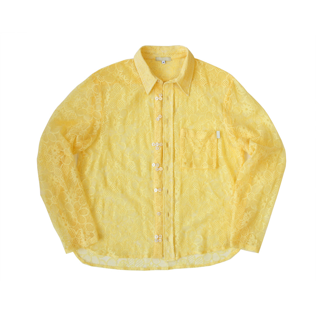 Tagetes Swiss Lace Braille Button Up