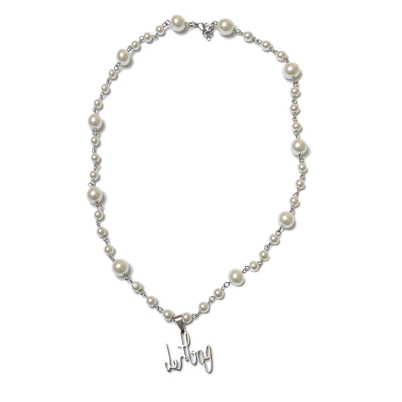 Stainless Steel Connect Pearl Necklace